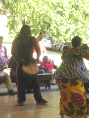 Mangue and a dancer
