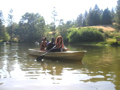 Boating on the lake