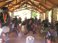 Women dancing