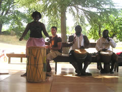 Dundun class with Mariama